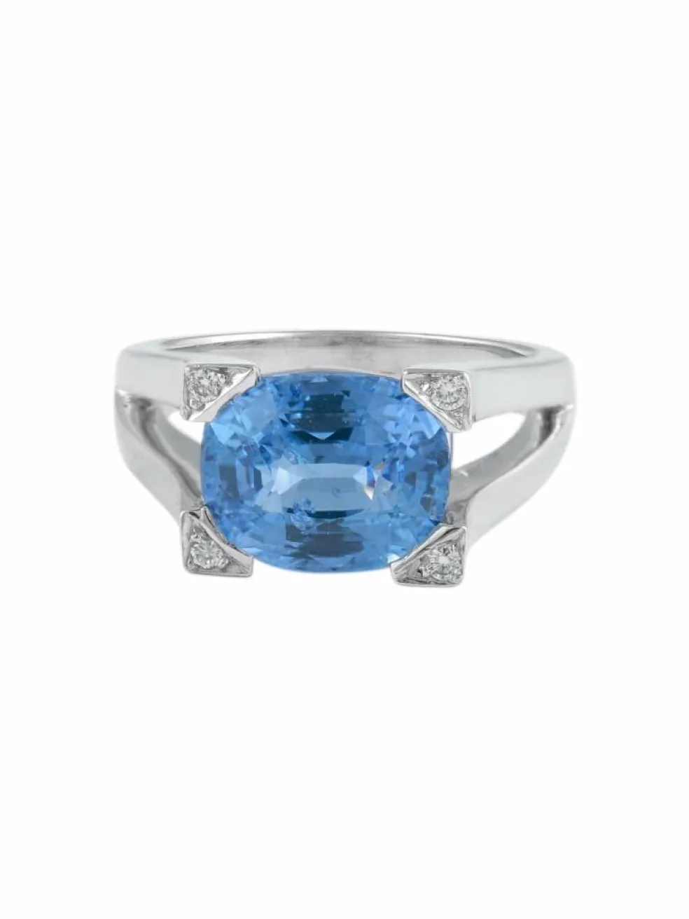Bague Saphir et Diamants