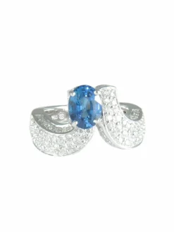 Bague Saphir et Diamants