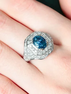 Bague Saphir et Diamants