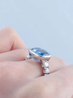 Bague Saphir et Diamants