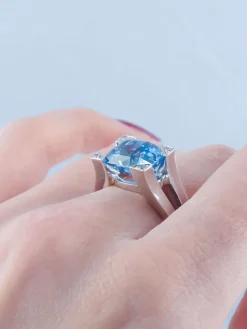 Bague Saphir et Diamants