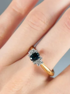 Bague Saphir et Diamants
