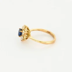Bague saphir et diamants