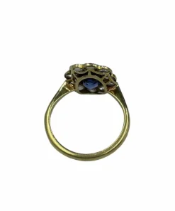 Bague saphir et diamants