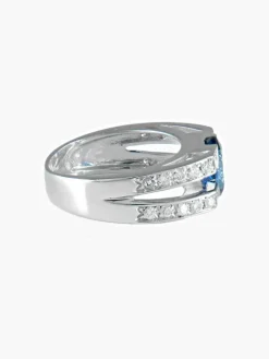 Bague Saphir et Diamants
