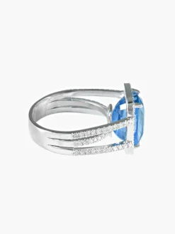 Bague Saphir et Diamants