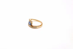 Bague saphir et diamants