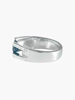 Bague Saphir et Diamants