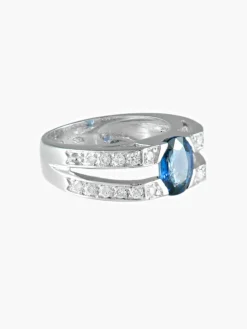 Bague Saphir et Diamants