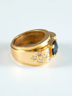 Bague Saphir et Diamants