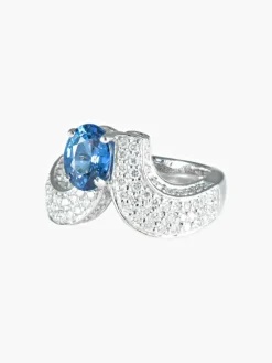 Bague Saphir et Diamants