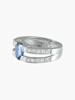 Bague Saphir et Diamants