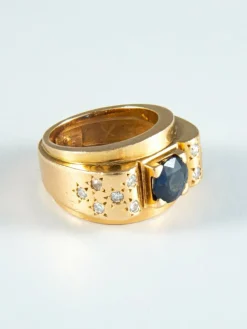 Bague Saphir et Diamants