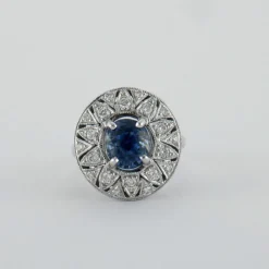 Bague Saphir et Diamants