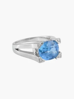 Bague Saphir et Diamants