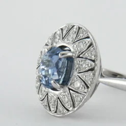 Bague Saphir et Diamants