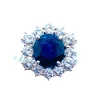Bague saphir hexagonale