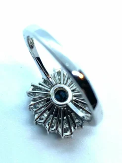 Bague saphir hexagonale