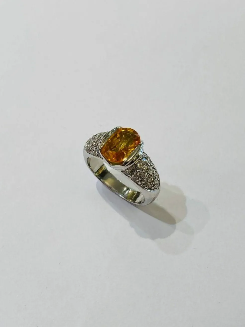 Bague Saphir jaune Ceylan