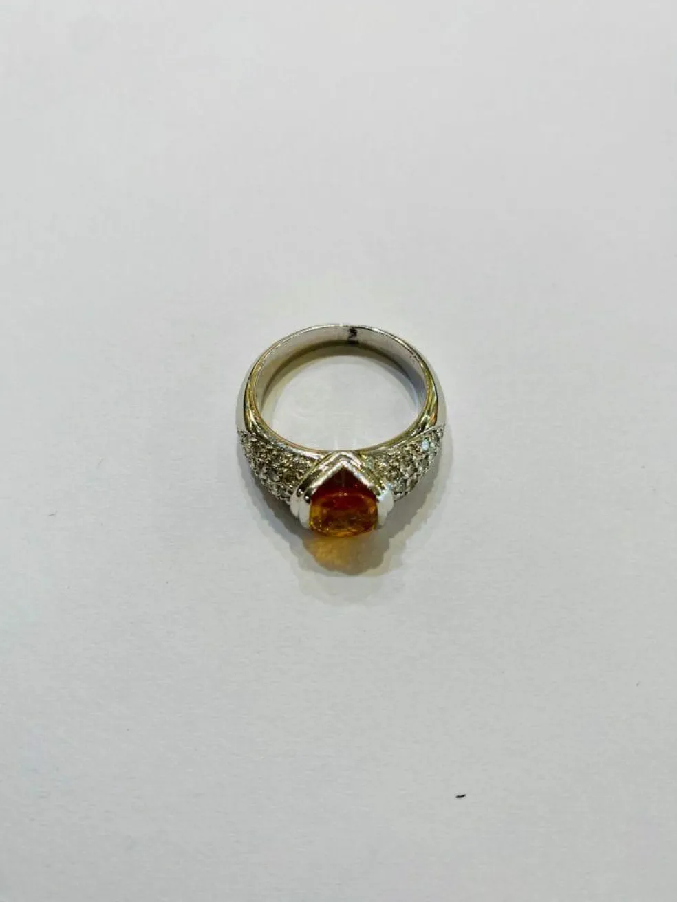 Bague Saphir jaune Ceylan
