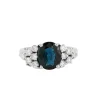 Bague Saphir épaulé Diamants