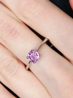 Bague Saphir rose