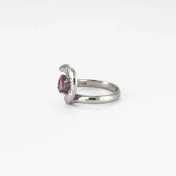 Bague Saphir rose Diamants