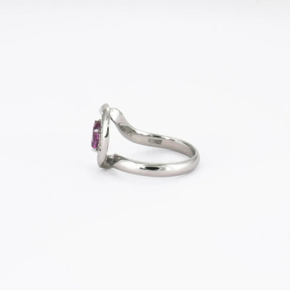 Bague Saphir rose Diamants