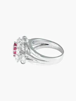 Bague Saphir rose et Diamants