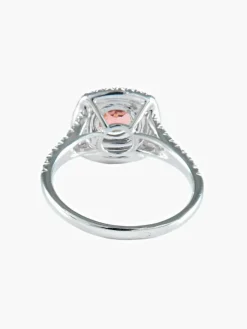 Bague Saphir rose et Diamants