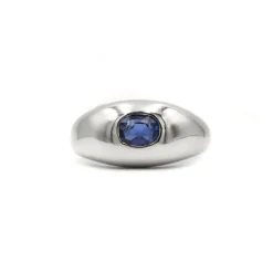 Bague Saphir serti clos