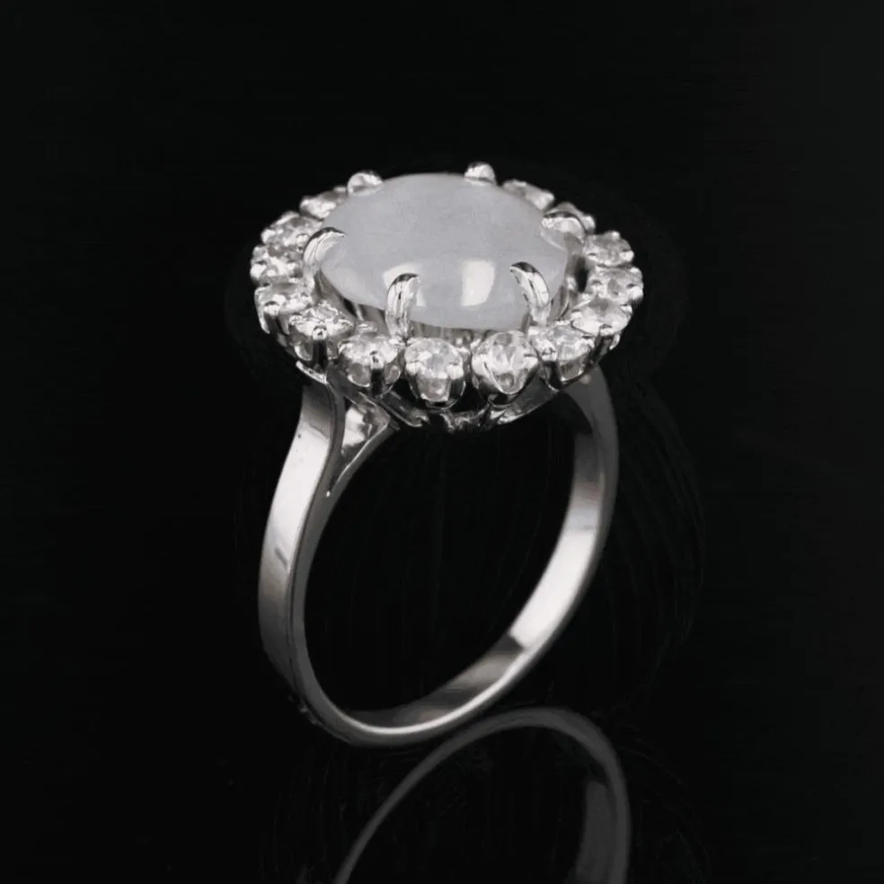 Bague saphir étoilé et diamants
