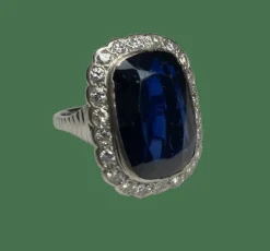 BAGUE SAPHIRS DIAMANTS