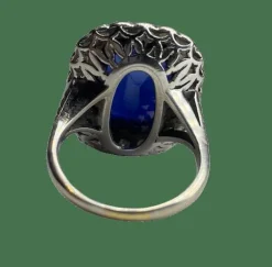 BAGUE SAPHIRS DIAMANTS