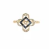 Bague saphirs et diamants