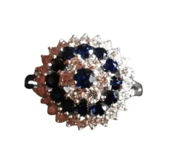Bague Saphirs Et Diamants