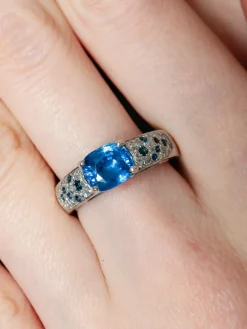 Bague Saphirs et Diamants