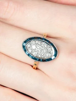 Bague Saphirs et Diamants