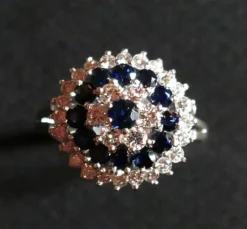 Bague Saphirs Et Diamants