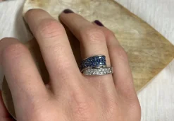 Bague Saphirs et Diamants