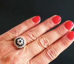 Bague Saphirs Et Diamants