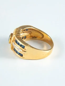Bague Saphirs et Diamants