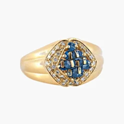 Bague Saphirs et Diamants