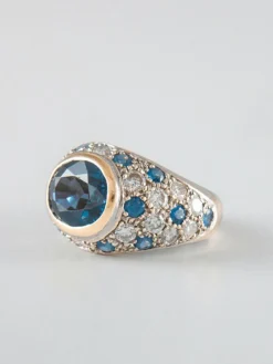 Bague Saphirs et Diamants