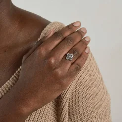 Bague saphirs et diamants