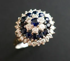 Bague Saphirs Et Diamants