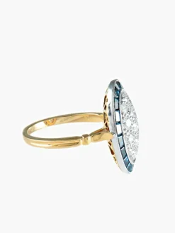 Bague Saphirs et Diamants