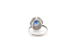 Bague saphirs et diamants en or blanc 18k