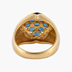 Bague Saphirs et Diamants
