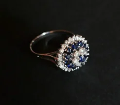 Bague Saphirs Et Diamants
